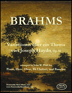 Brahms HaydnVariations PfFlObClBn nsm